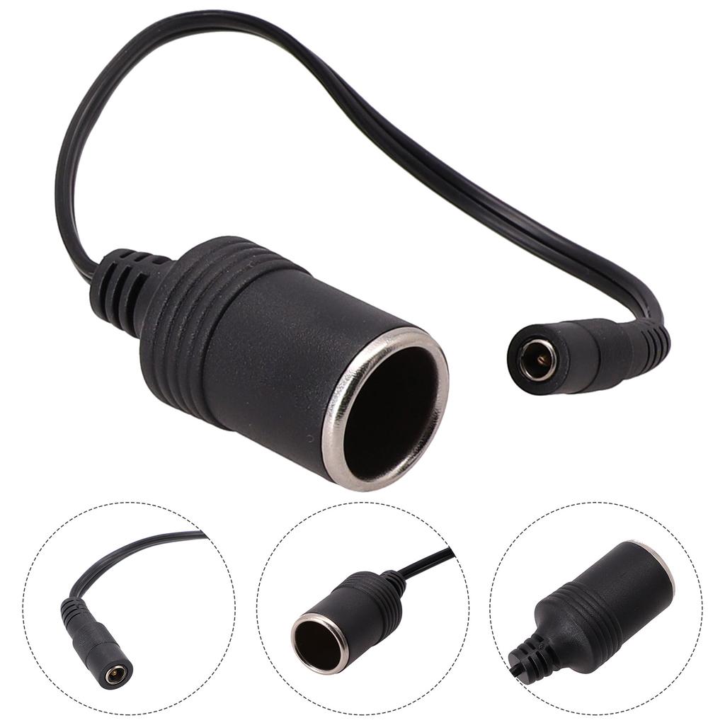 Auto-Zigarettenanzünder-Steckeradapter 12 V Buchse DC 2,1 mm Zigarettenanzünder-Adapter Konverter Netzkabel-Buchsenadapter
