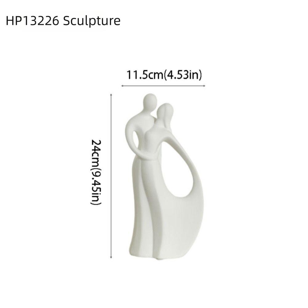 Artistic Design Ceramic Couple Ornaments Nordic Modern Style Wine Cabinet Accessories  Gift Giving