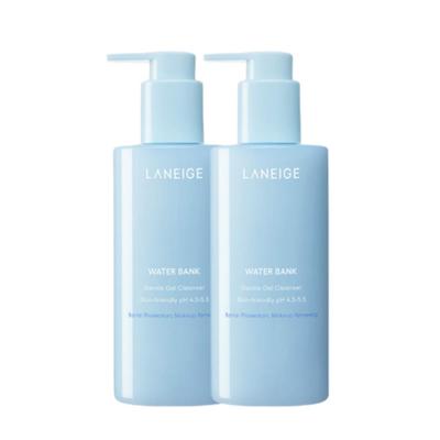 Water Bank Mild Gel-rens 250 ml x2 | Fuktighetsgivende Daglig Gel-rens Duo