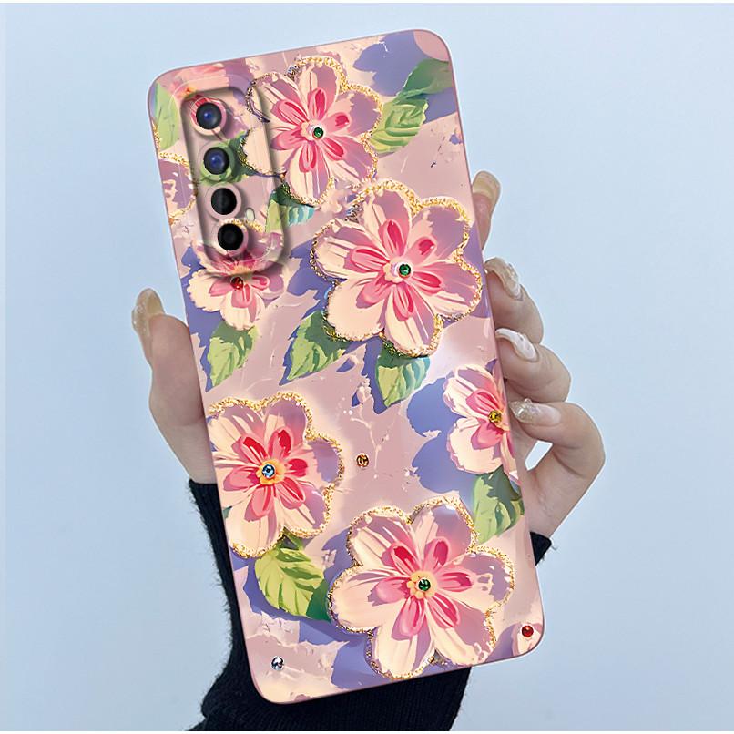 For Realme 7 Phone Case Fashion Simplicity Soft Liquid Silicone Shell Back Cover For Realme 7 Pro RMX2170 Realme7 RMX2151 Fundas