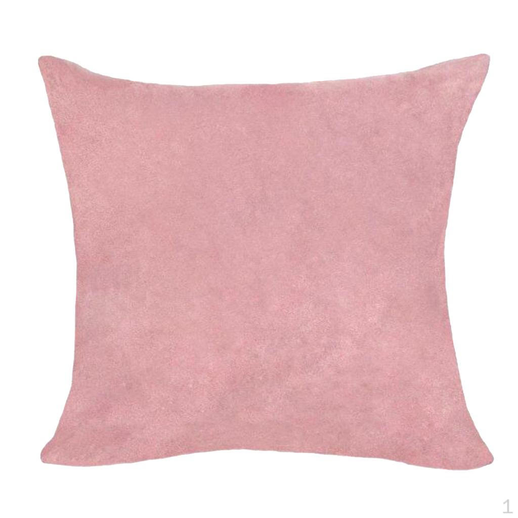 Soild Decorative Square Throw Covers Set Cushion for Sofa Bedroom Car