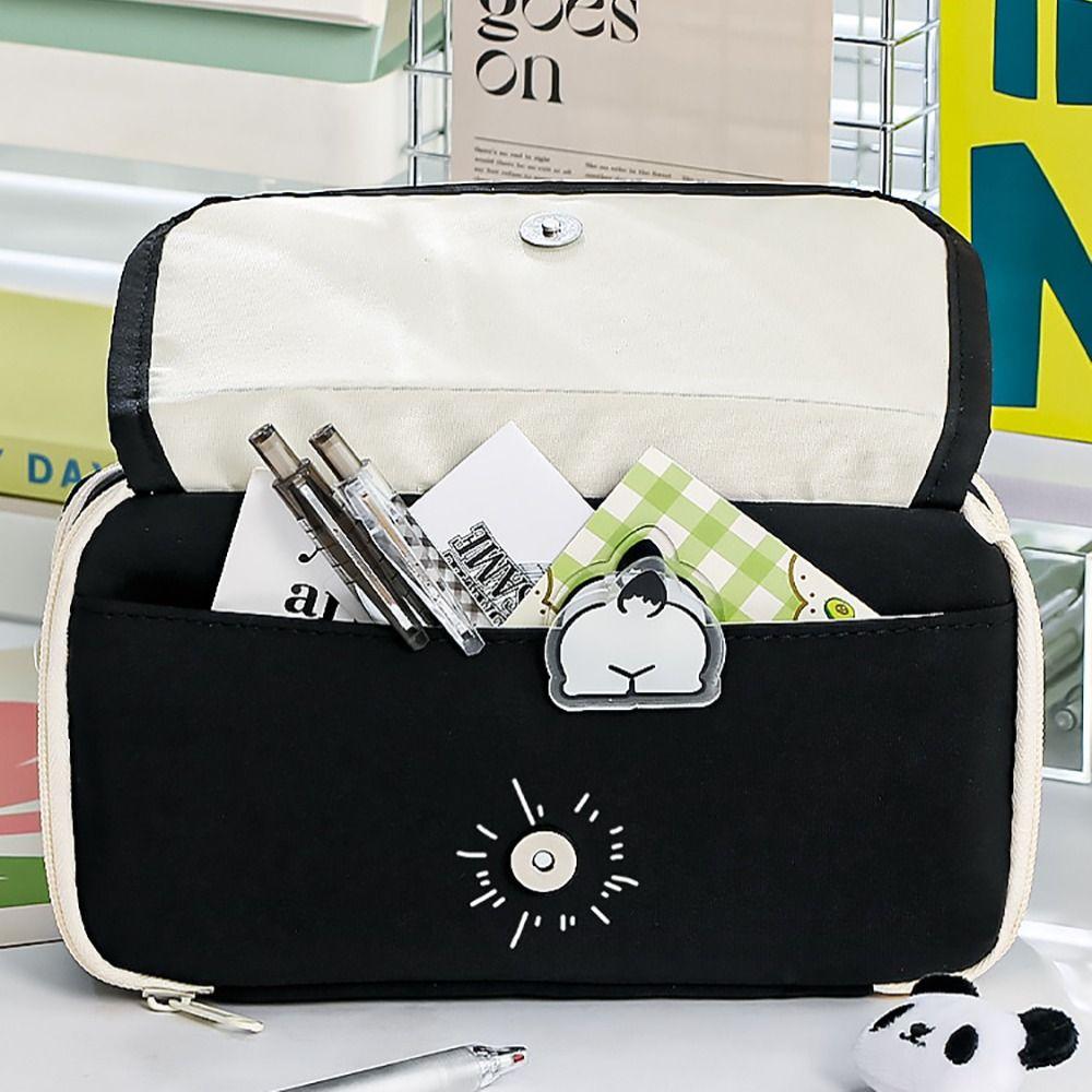 Cartoon Pen Bag Large Capacity Stationery Organizer NEW Stationery Bag