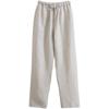 Men's Summer Casual Linen Trousers - Loose, Straight Fit with Elastic Waist