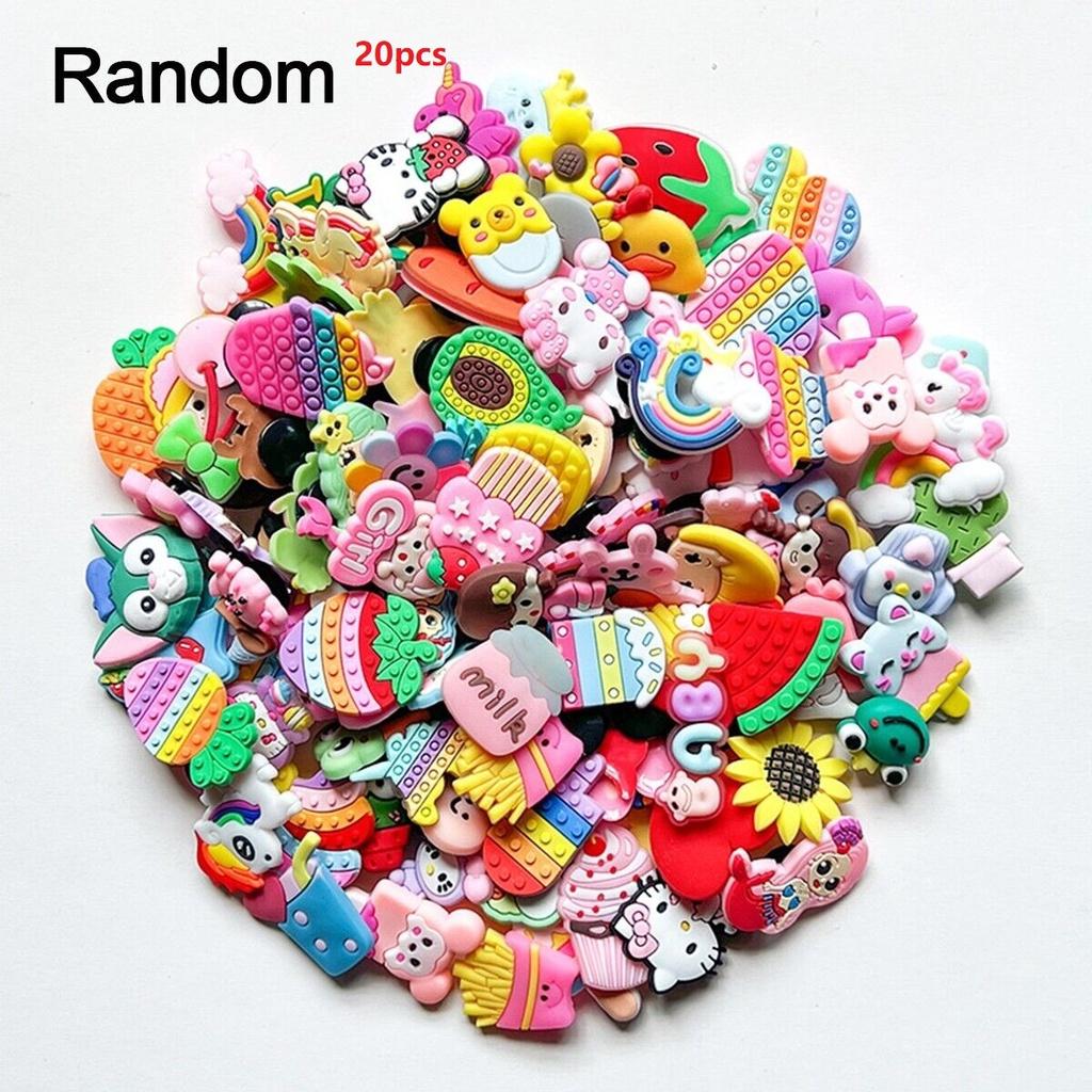 

Милые мультяшные пряжки для садовой обуви, DIY аксессуары из ПВХ мягкого гелевого материала