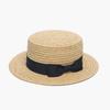 Women's Ribbon SS Boater Hat Raffia Hat