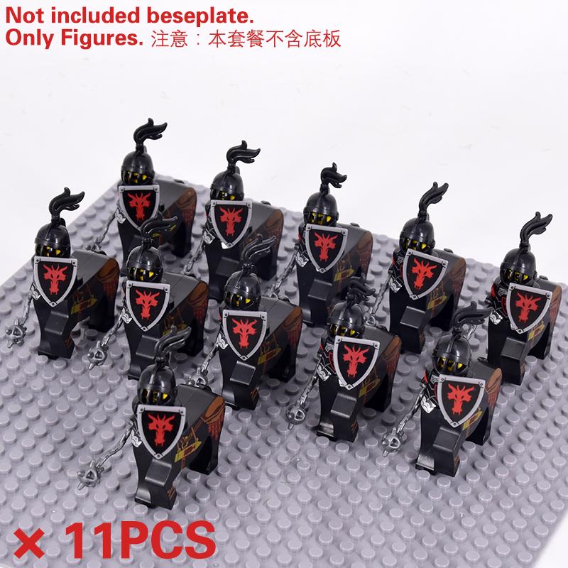 MOC Medieval Skeleton Centaurs Knights mini Action Figures Building Blocks Roman Horse Army Soldiers Bricks Toy kids XMAS Gifts