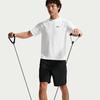Nike Quick Dry T Shirts Men's White/Black Crew Neck Moderate