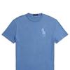 Polo Ralph Lauren Solid Color Big Pony Embroidered Casual Crew Neck Short Sleeve T-Shirt Men Tops Blue MNPOTSH1N822148-400
