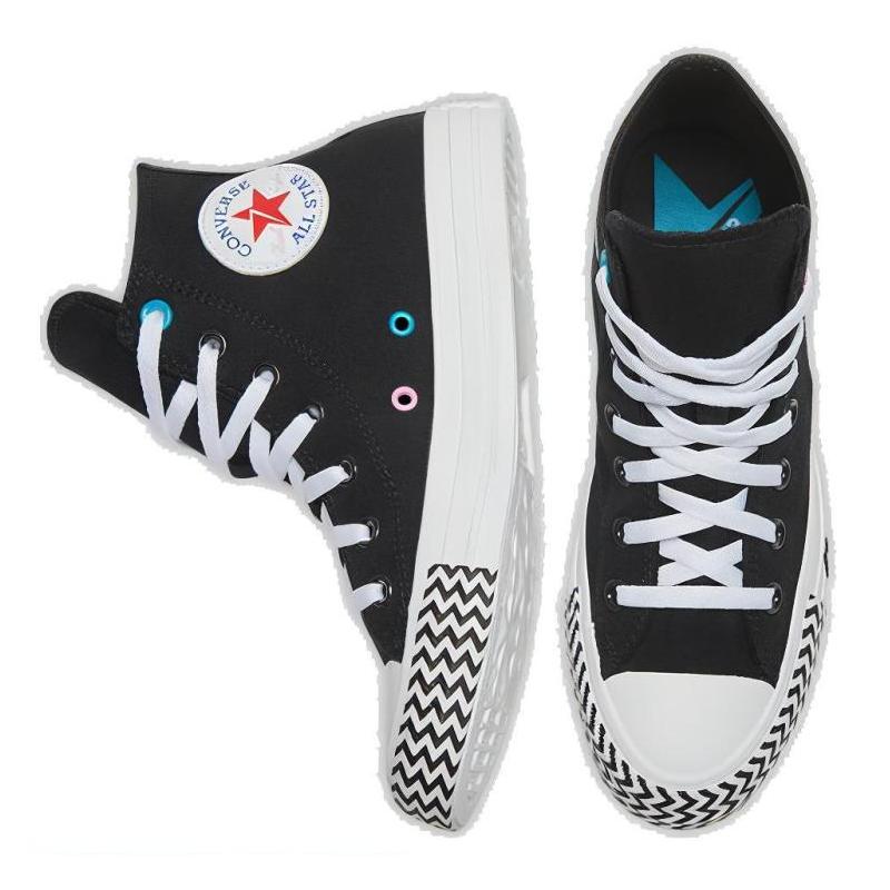 Converse Chuck Taylor All Star Voltage High Top Comfortable Casual Breathable High Top Espadrilles Women's Black