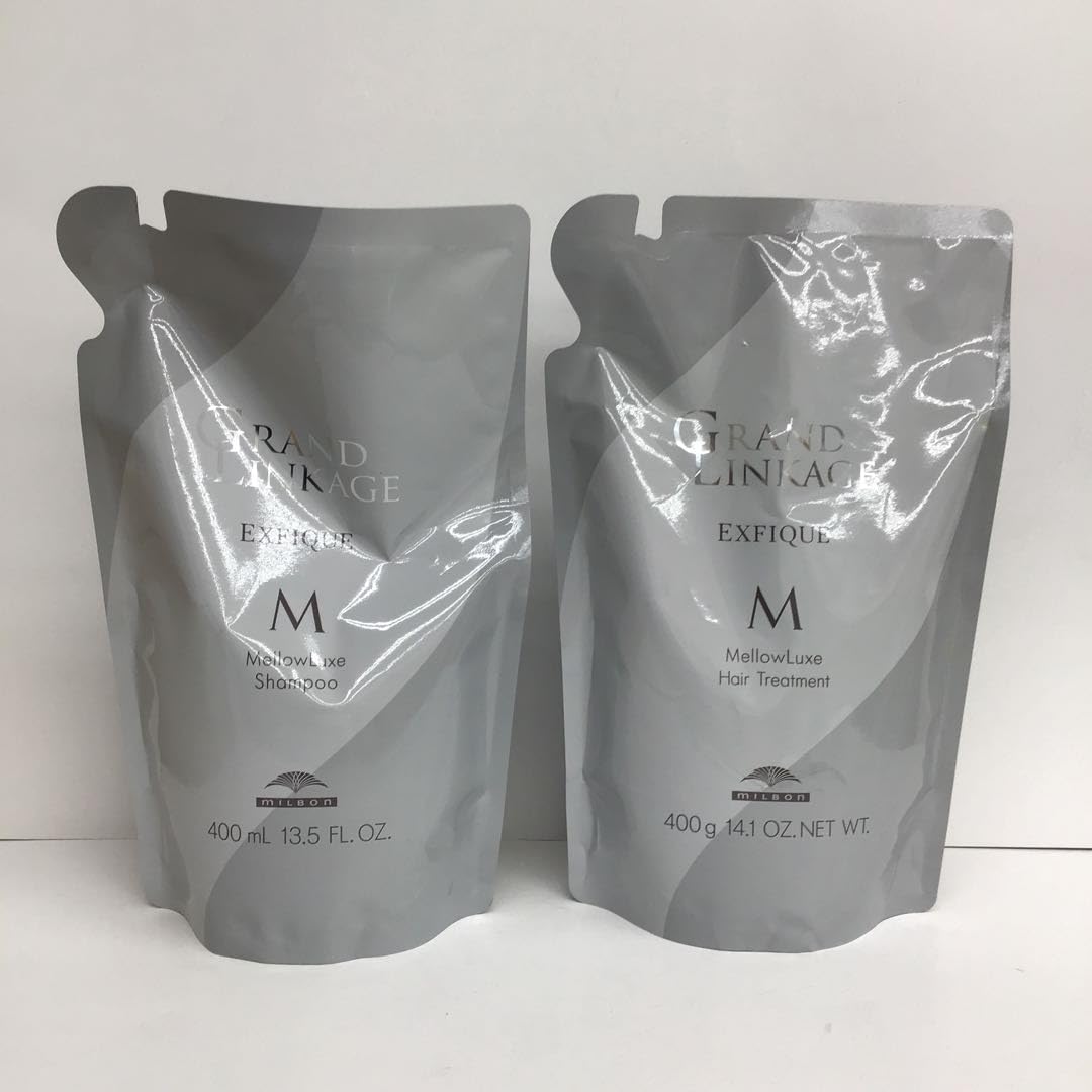 

Milbon Grand Linkage Exfique Mellow Luxe 400mlR Refill Set Refill Shampoo/Treatment