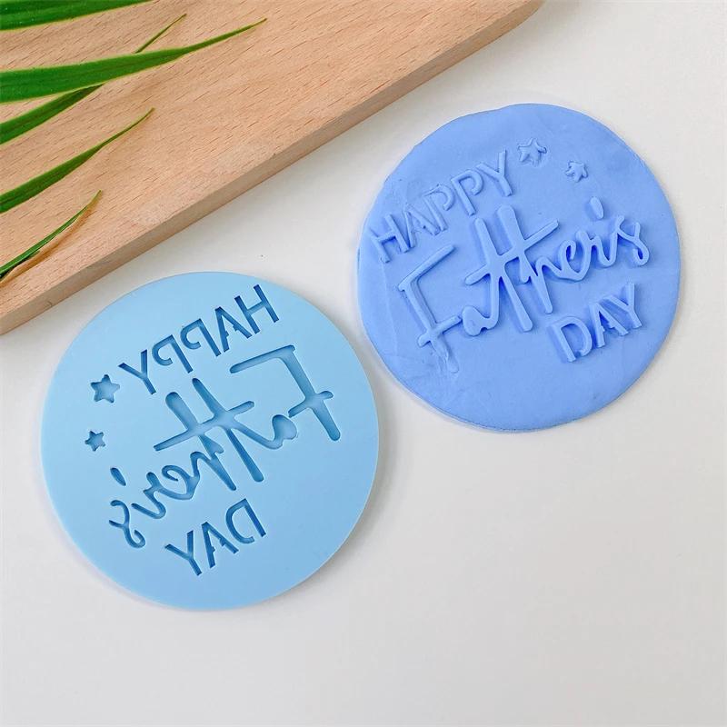 Food Grade Acrylic Happy Birthday Love Oh Baby Letter Embossed Mold Cake Cookie Cutter Stamp Fondant Cupcake Decorating Tools