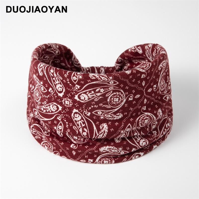 Paisley Knot Elastic Yoga Headband – European & American Style
