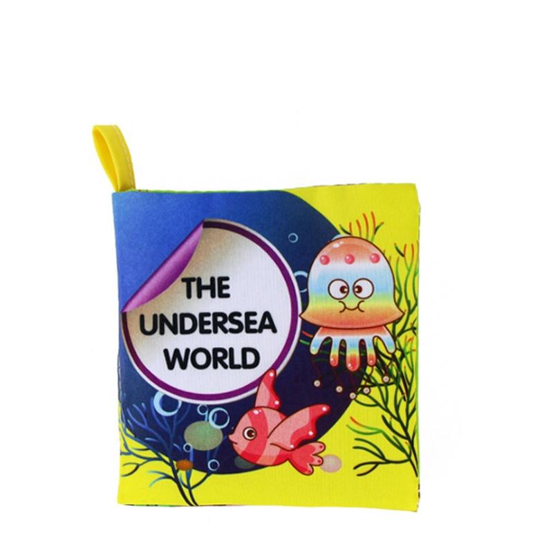 Children's Early Education Cognition Intelligence English Learning Cloth Book