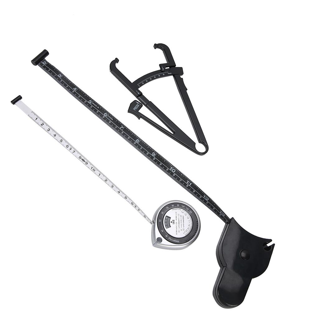 Paquímetro de Gordura Régua de Medição Corporal Fita Métrica para Medição de Cintura Perna Braço Ferramentas de Medição