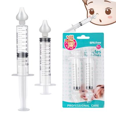 Baby Nasal Aspirator, for Snot and Mucus 2 Pieces 10 Ml