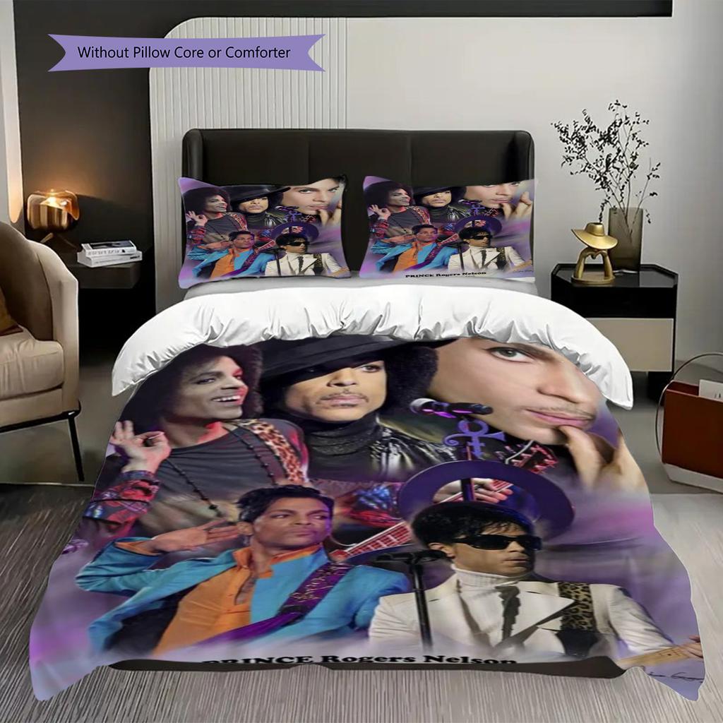 Prince Purple Rain Musical Legacy Bedding 1 Duvet Cover 2 Pillowcase Without Core Christmas Birthday Gift Bedding Set Soft And Comfortable