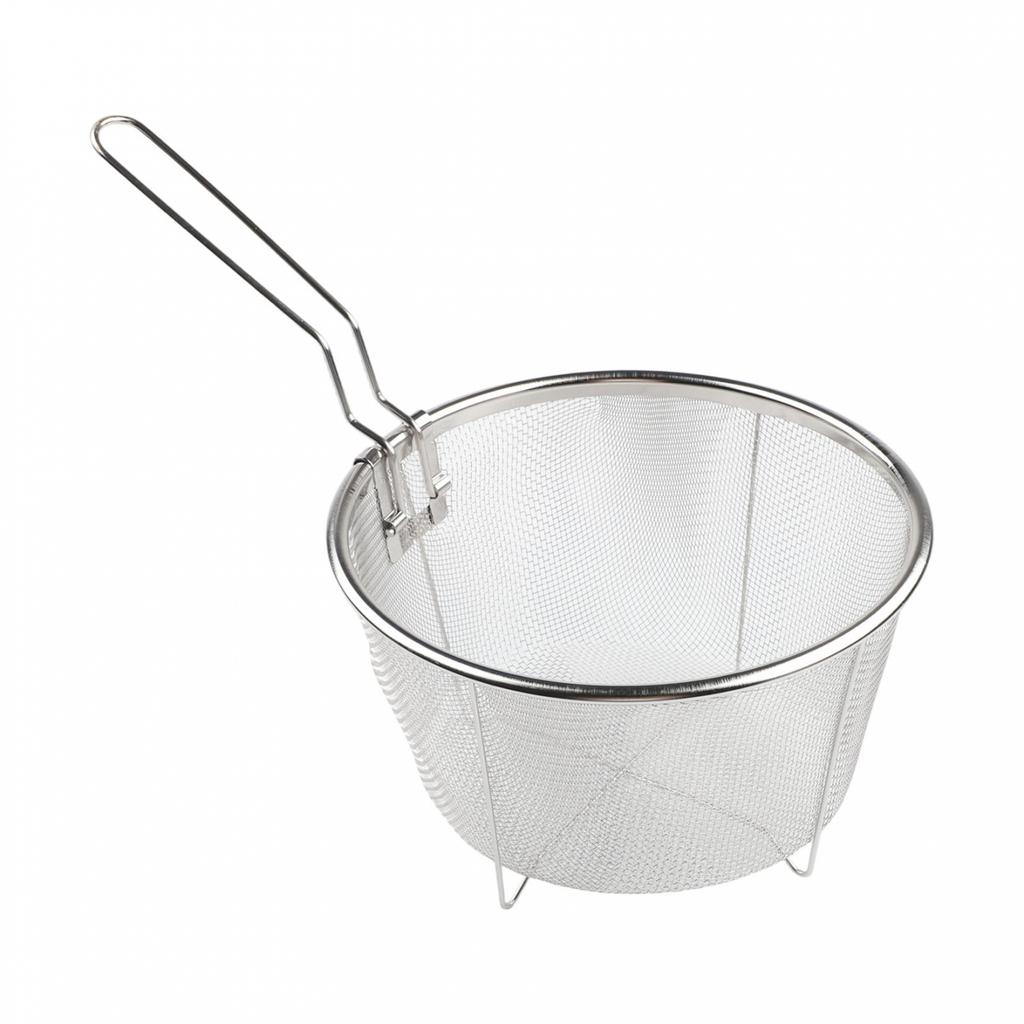Easy Food Release Non-Stick Fry Basket Portable Colander Strainer With Handle