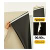Velcro Full Blackout Curtain No Drill Installation Window Sun Shade UV Protection Door Curtain