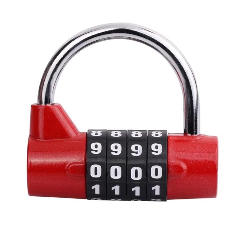4 Digit Number Combination Travel Password Lock Combination Padlock Zinc Alloy Safely Code Lock