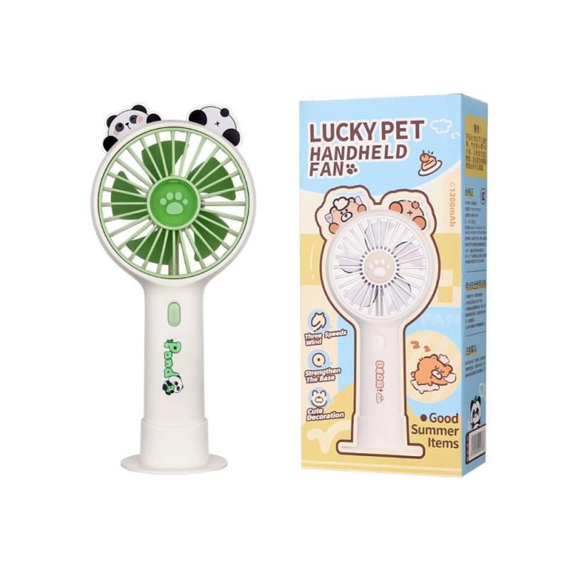 Green Panda USB Rechargeable Mini Desk Fan