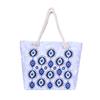 Women's Beach Bag Devil Eyes Tote Blue Eyes Shoulder Bag Evil Eye Canvas Bag