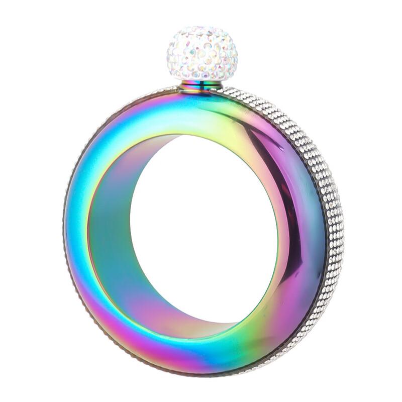 Stainless Steel Rhinestone Bracelet Hip Flask