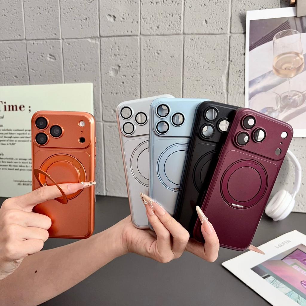 111 rotating magnetic suction bracket is suitable for Apple 11Pro mobile phone case, ultra-thin original color iPhone11 all-inclusive hard cover.
