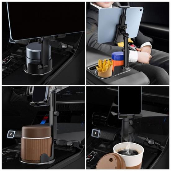 Cup Holder Phone Holder 2-in-1 Car Phone Mount Cup Holder Portable Drink Holder