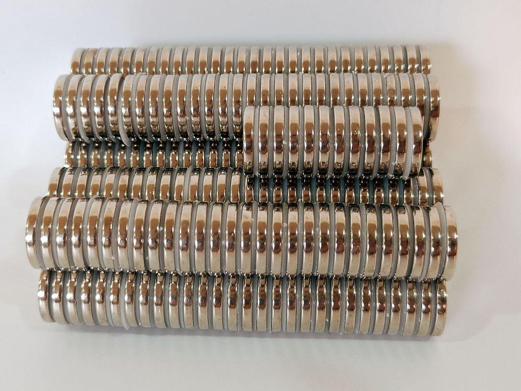 Neodymium Iron Boron Double-Sided Strong Suction Magnets for Fridges, Round and Square Shapes.