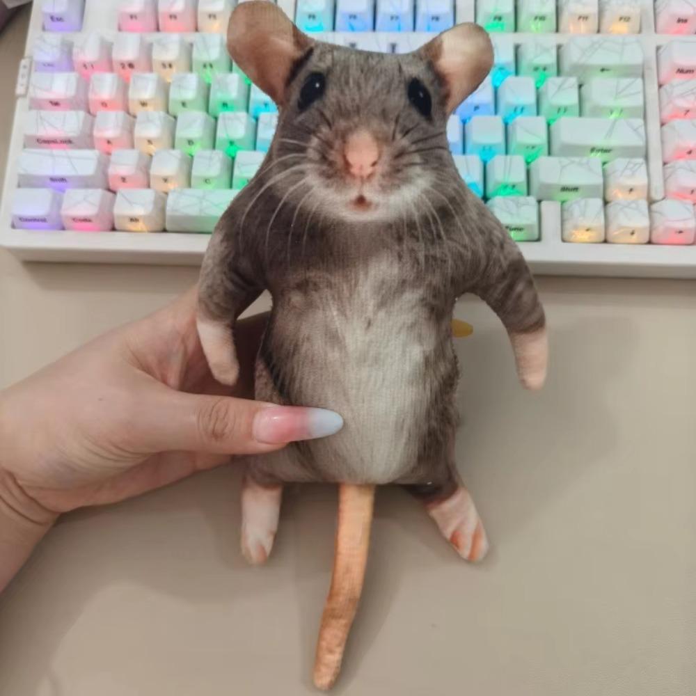 Built in Skeleton Mouse Doll Animal Figure Funny Mouse Toy Creative Plush Rat Children