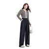 Denim-blaue Säbelhosen, Herbst- und Winter-Neuheit, hochtailliert, an den Füßen gebunden, locker, lässig, fallend, Bananen-Hosen, Wide-Leg-Hosen