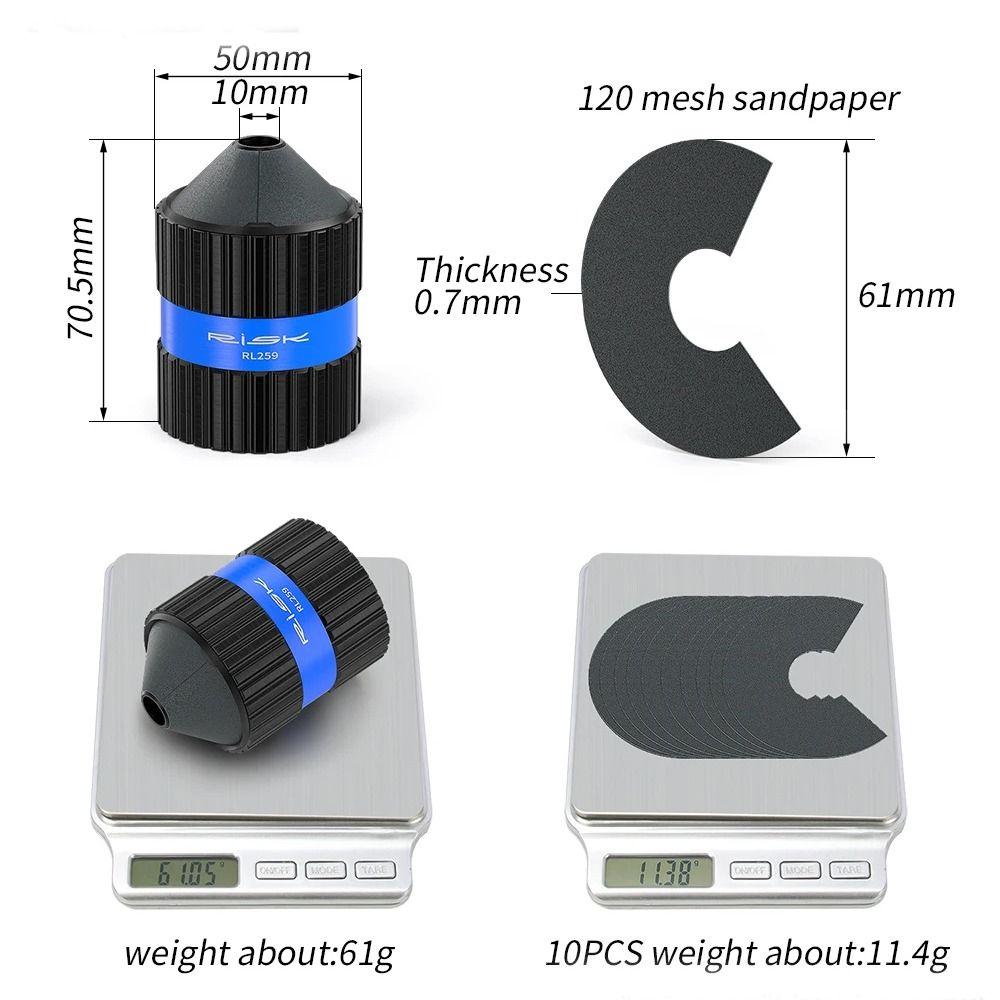 3D Printing Bike Fork Grinder with Sandpaper Chamfering Tool Universal Bike Seatpost Grinder