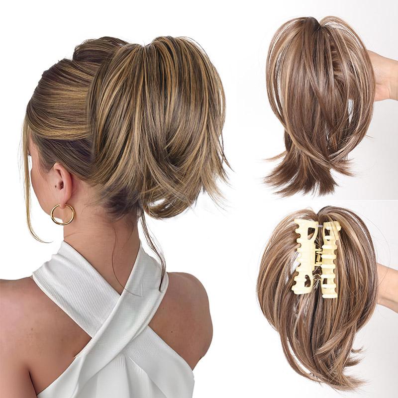 

Синтетический клип, прямые волосы, круг, конский хвост, парик для женщин, конский хвост, короткие вьющиеся волосы, наращивание хвоста. Доступны различные цвета.