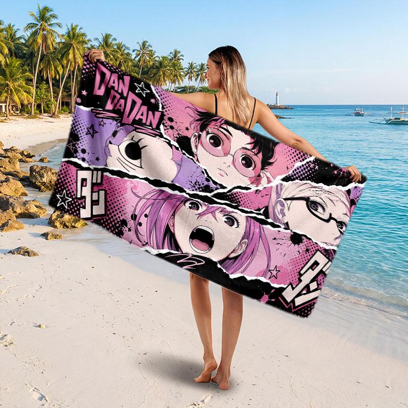 Large Beach TowelDandadan Soft Absorbent Towel Beach Bath Home Use