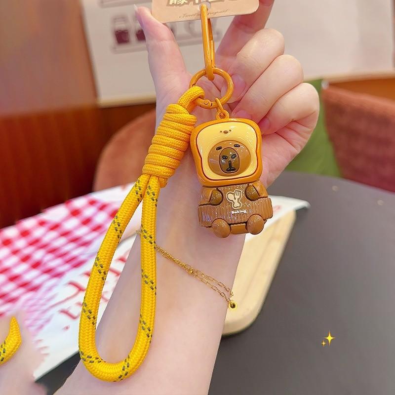 Baking Originality Jinnew Themed Capybara Toast Head Set Doll Pendant Keychain