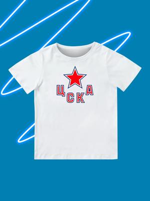 Round Neck Printed Pattern Pullover Short Sleeve Kids Tops HC CSKA