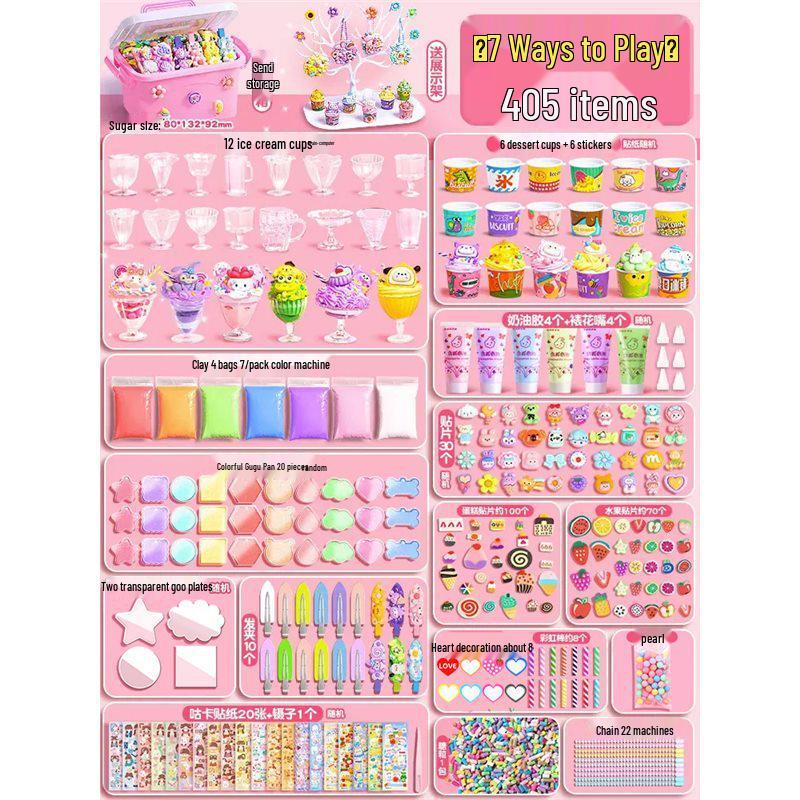 Dollhouse Materials for Role-Play: Real Kitchen Ice Cream Shop & Art Area for Kindergarten