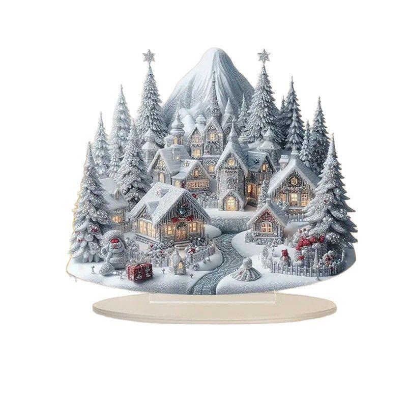 Acrylic Jesus Nativity Scene Statue Ornament - Ideal for Valentine's, Mother's Day, or Halloween Gifts