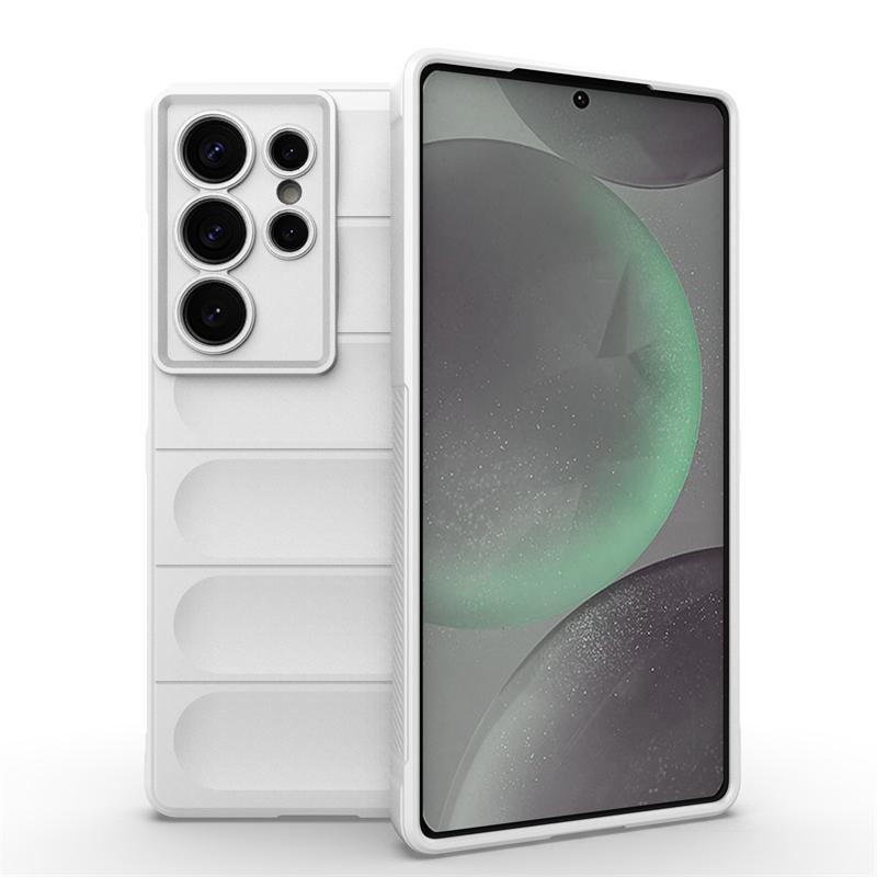 

Для Samsung Galaxy S25 Ultra Чехол Жидкий Силиконовый Чехол Samsung S25 Ultra Чехол Противоударный Резиновый Фьюжн Защитный Чехол для Телефона For S25 Ultra белый