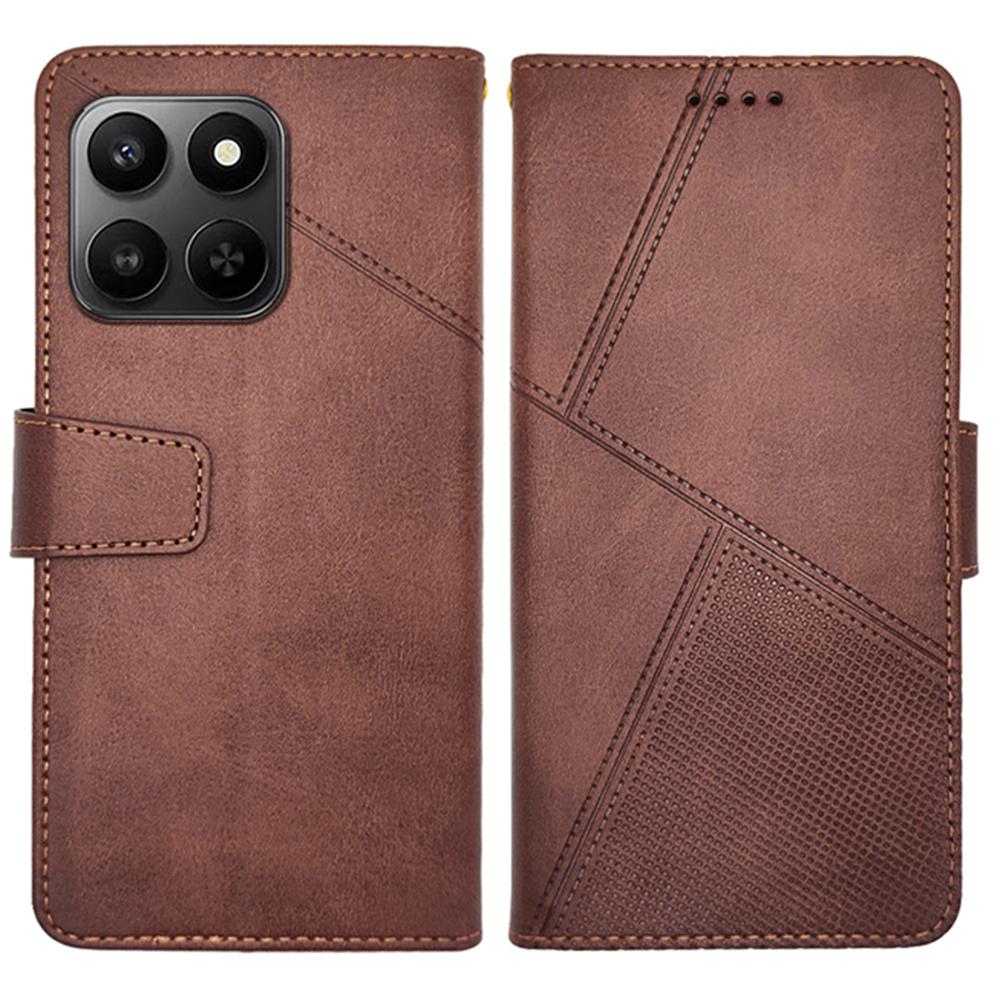 

IDEWEI Leather Case for Honor 400 Smart 5G/400 Smart 4G/X7d 4G Wallet Phone Cover Stand Calf Texture