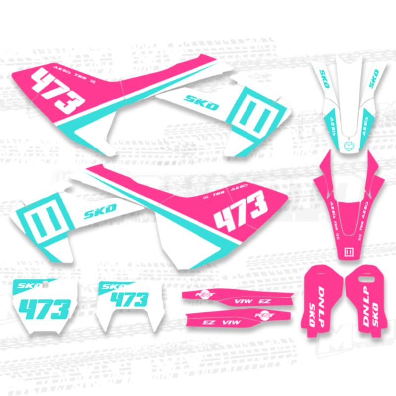 MCHMFG For Husqvarna TC FC TX FX FS 2016 2017 2018 TE FE 2017 2018  Graphics Decal Sticker Kit  Motorcycle