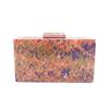 Acryl Damen Tasche mit Kette Umhängetasche Weibliche Box Handtasche 2020 Mode Luxus Designer Tasche Champagner Abend Cluch Tasche