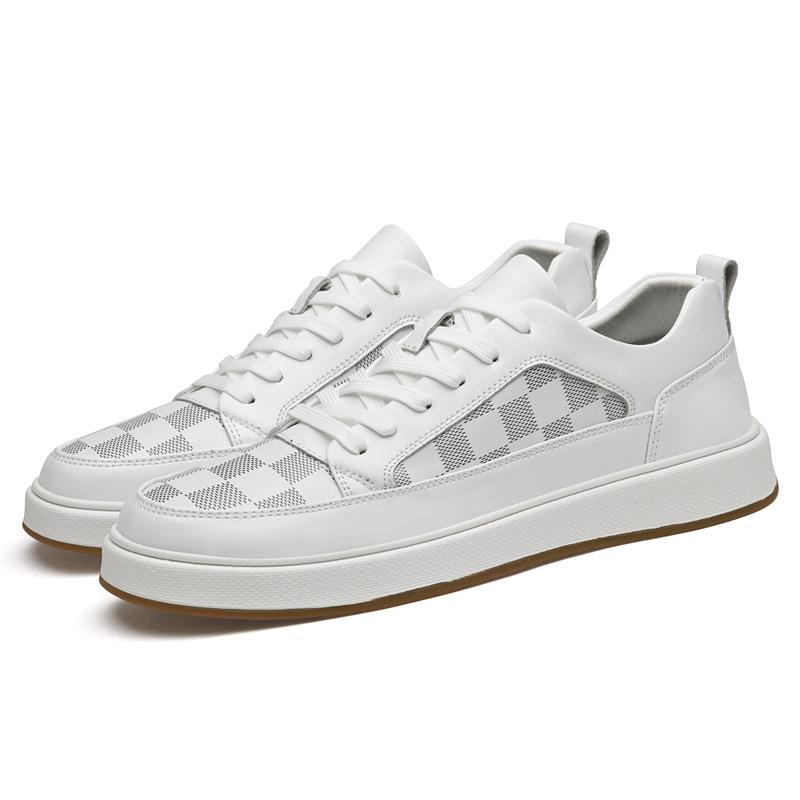 Autumn trend men's driving shoes breathable cowhide soft sole fashion British style sports shoes casual board shoes men