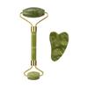 2/3/4 Stück Natürlicher Rosenquarz Obsidian Jade Roller Gua Sha Stein Set Gouache Schaber Gesichtsstraffung Anti-Falten Hautpflege Werkzeuge