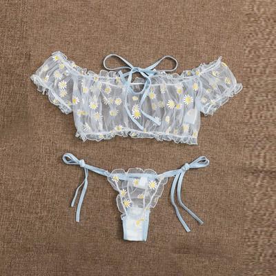 Women's Sexy Lingerie Sexy Women's Lace Three Point Underwear Set