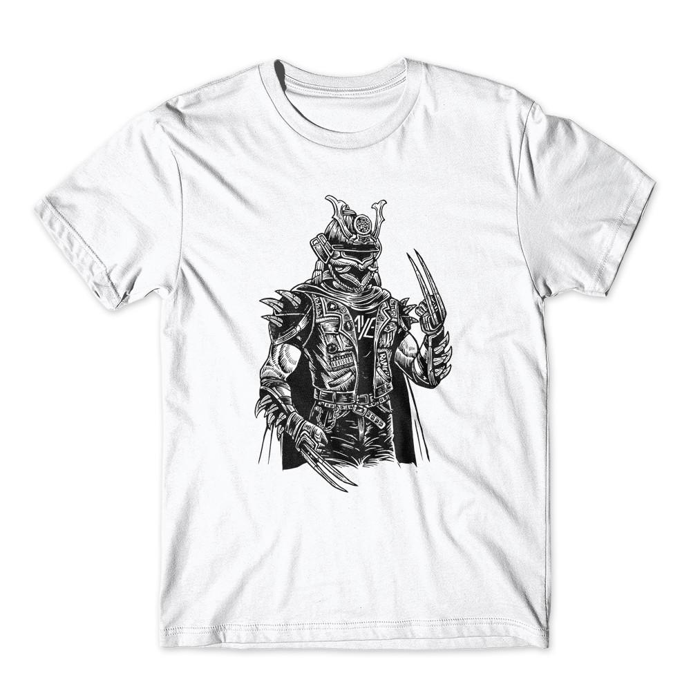 Samurai Punk T-Shirt 100% Cotton Premium Tee New S разноцветный