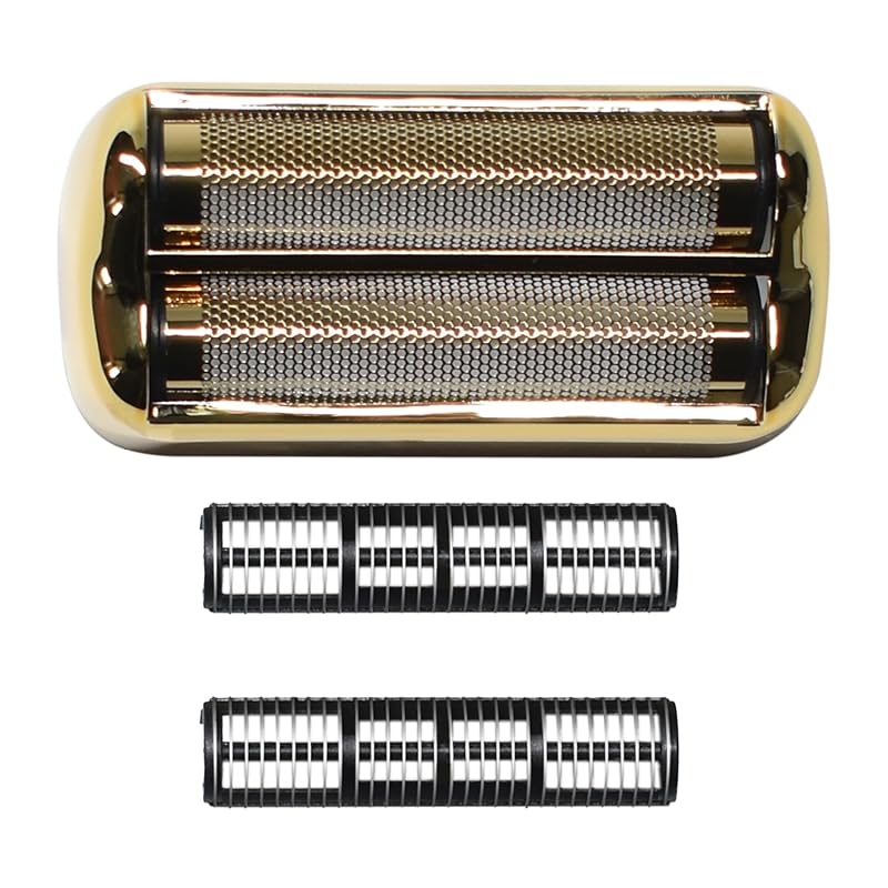 Replacement Foil and Cutter for BaBylissPRO Barberology Electric Shaver, Double Foil Shaver Replacement Head Compatible with BaBylissPRO Barberology Gold-1Pcs