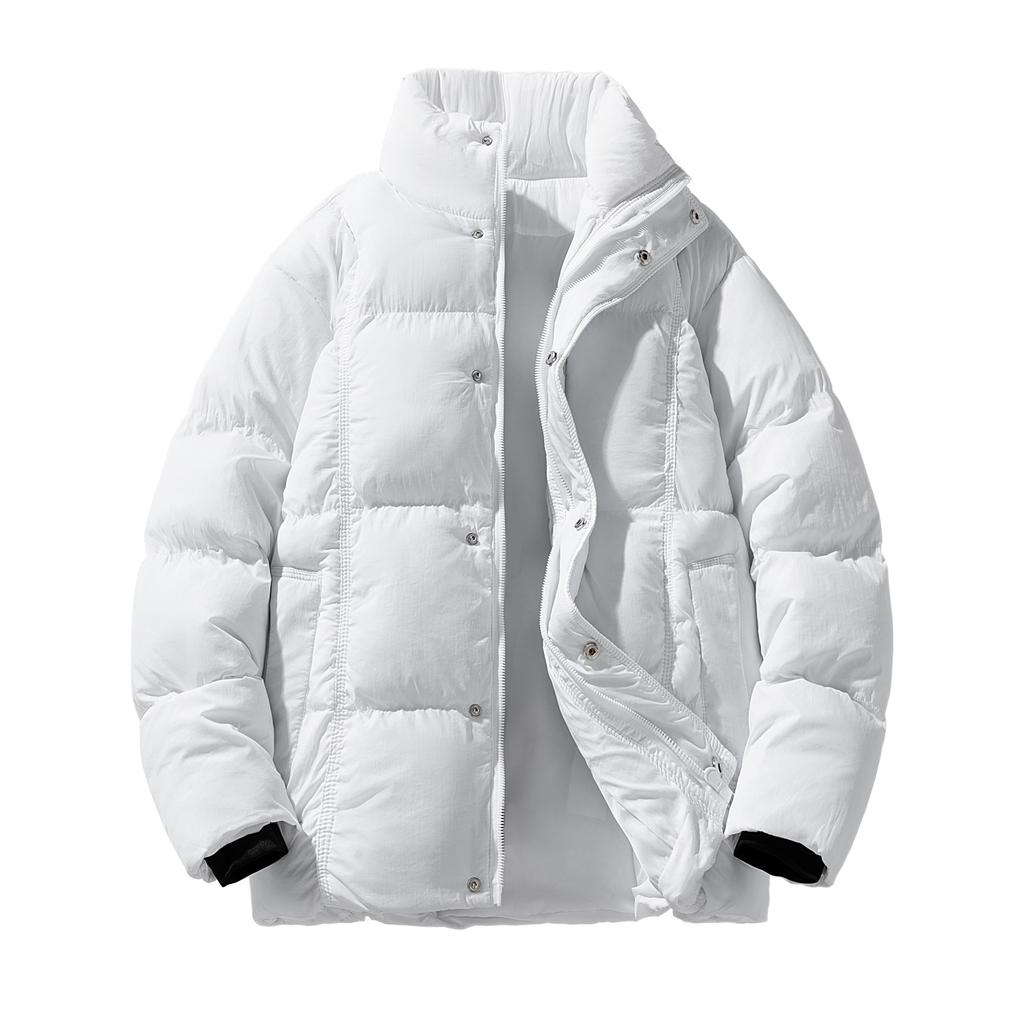 Zimowa kurtka bawełniana męska kurtka typu chleb wersja koreańska slim fit kurtka bawełniana dla par męska casualowa stójka męska i damska kurtka bawełniana dla par