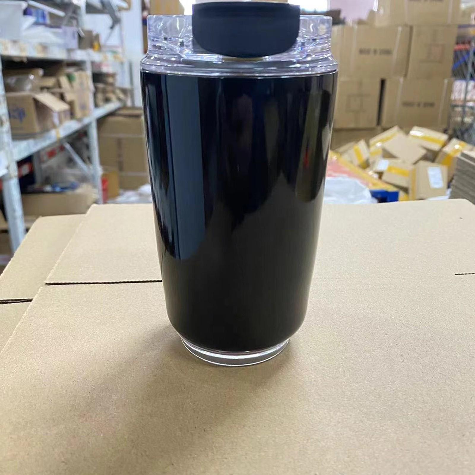 

1 шт., стакан, молочно-белая кофейная кружка, автомобильная термос для воды, дорожный термос из нержавеющей стали, чайник для питья One Size чёрный