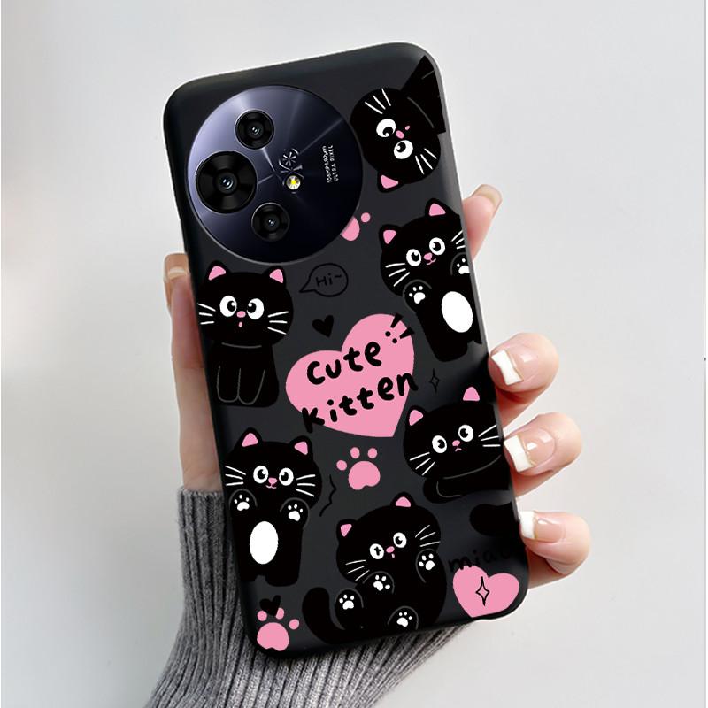 Case For TCL 50 Pro NxtPaper 5G Phone Case Luxury Fashion Butterfly Flower Black Soft TPU Silicone Shockproof Cover Casing Shell